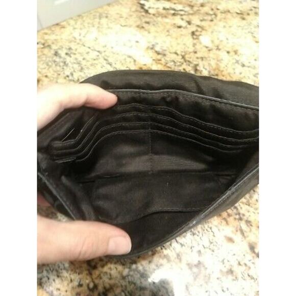 Coach Legacy Signature Wallet Wristlet Small Purse Adjustable Black - Picture 10 of 13